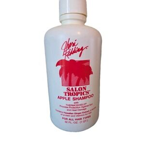 RARE vintage 1980s JHERI REDDING Salon Tropics shampoo bottle HIGH END SALON old